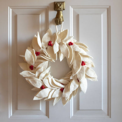 Wreath with Holly Berries - Christmas Decor