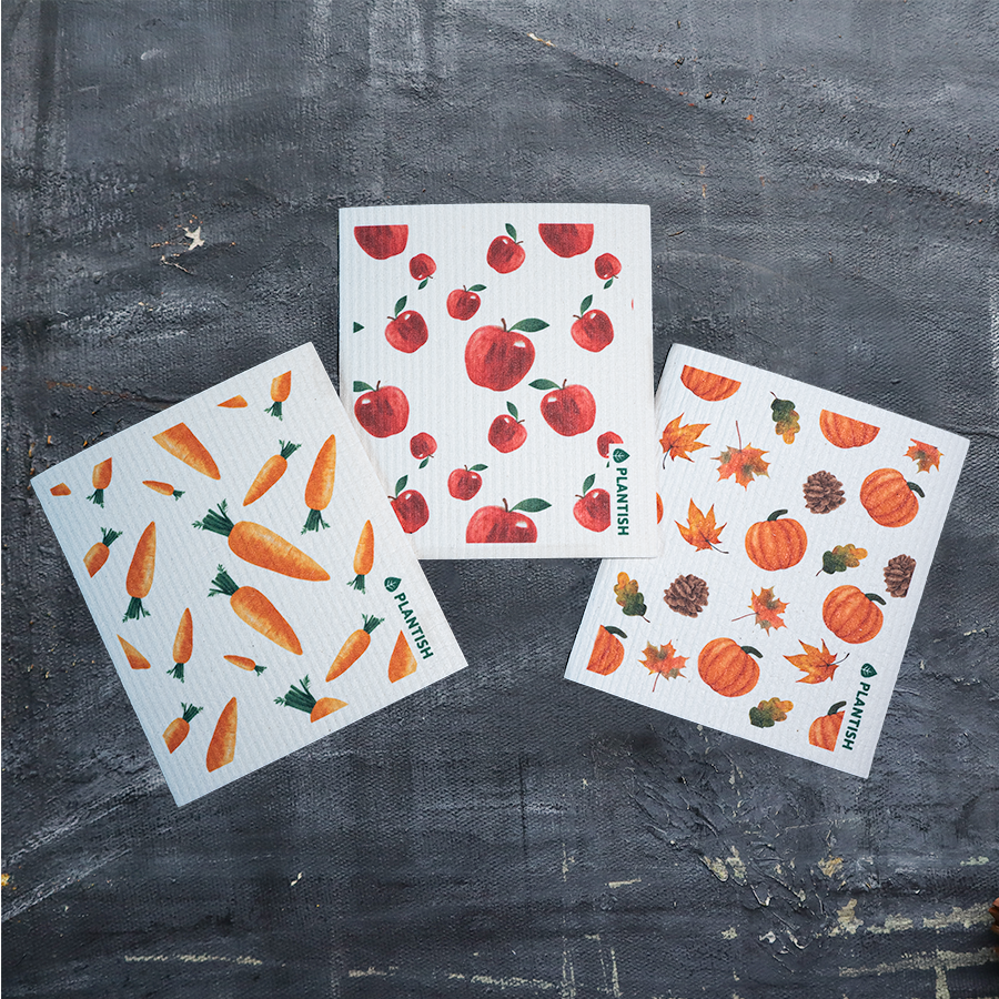 Pumpkin - Swedish Sponge Cloth