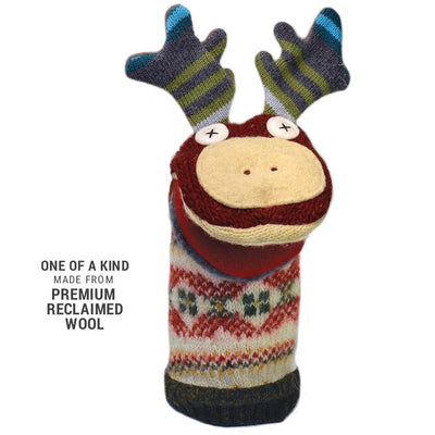 Moose Puppet | Reclaimed Wool