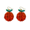 Kantha Orange Earrings