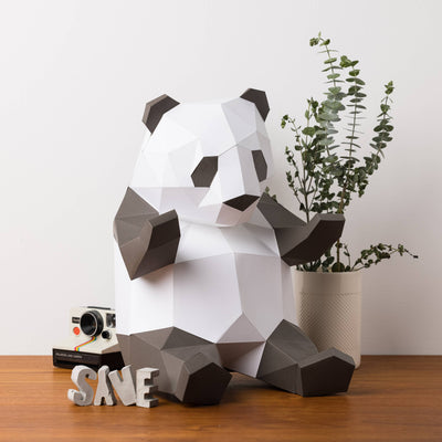 DIY Panda 3D paper origami model Kit