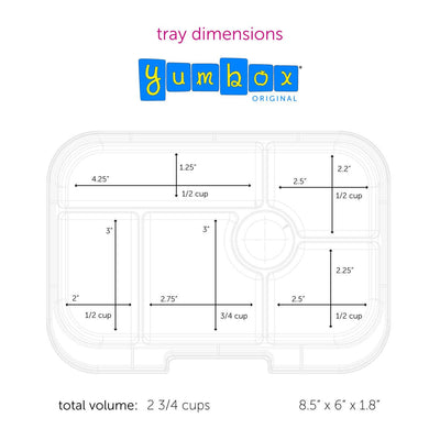 Leakproof Bento Lunch Box for Kids - Yumbox Miami Aqua (Unicorn)