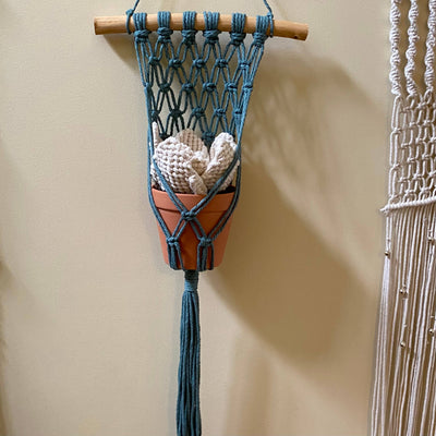 Macrame Wall Plant Hanger (Recycled String) 