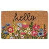 Floral HELLO Doormat