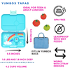 Leakproof Yumbox Tapas Antibes Blue - 4 Compartment -Rainbow