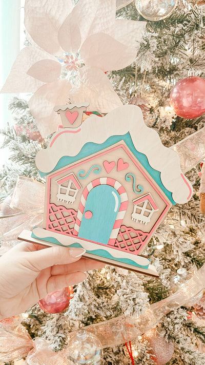 Kid's Paintable Gingerbread House - Christmas DIY