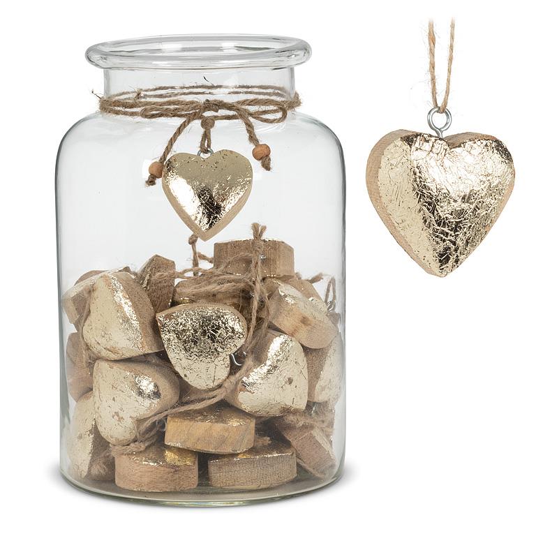 Thick Wood Heart Ornament