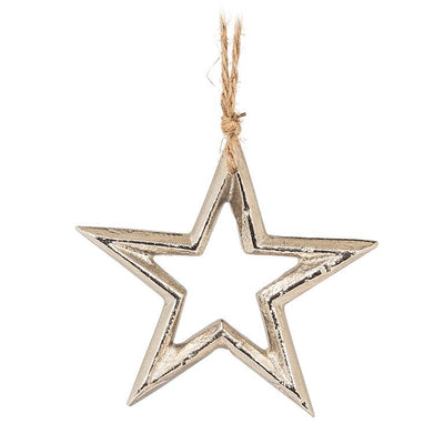 Gold & Silver Christmas Tree, Angel or Star Ornament