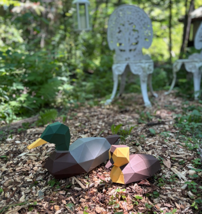 DIY Ducks 3D paper origami model Kit