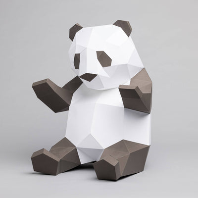 DIY Panda 3D paper origami model Kit