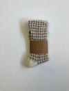 GINGHAM WAFFLE SOCKS - neutral