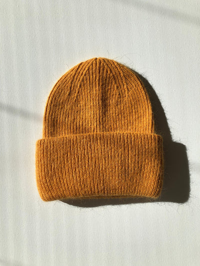Royal Angora Wool Beanie - Pumpkin spice