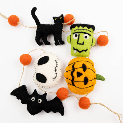 Halloween Friends Felted Garland