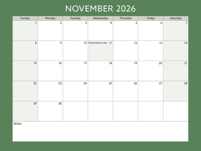 2026 Toronto Neighbourhood Calendar - 12" X 9"