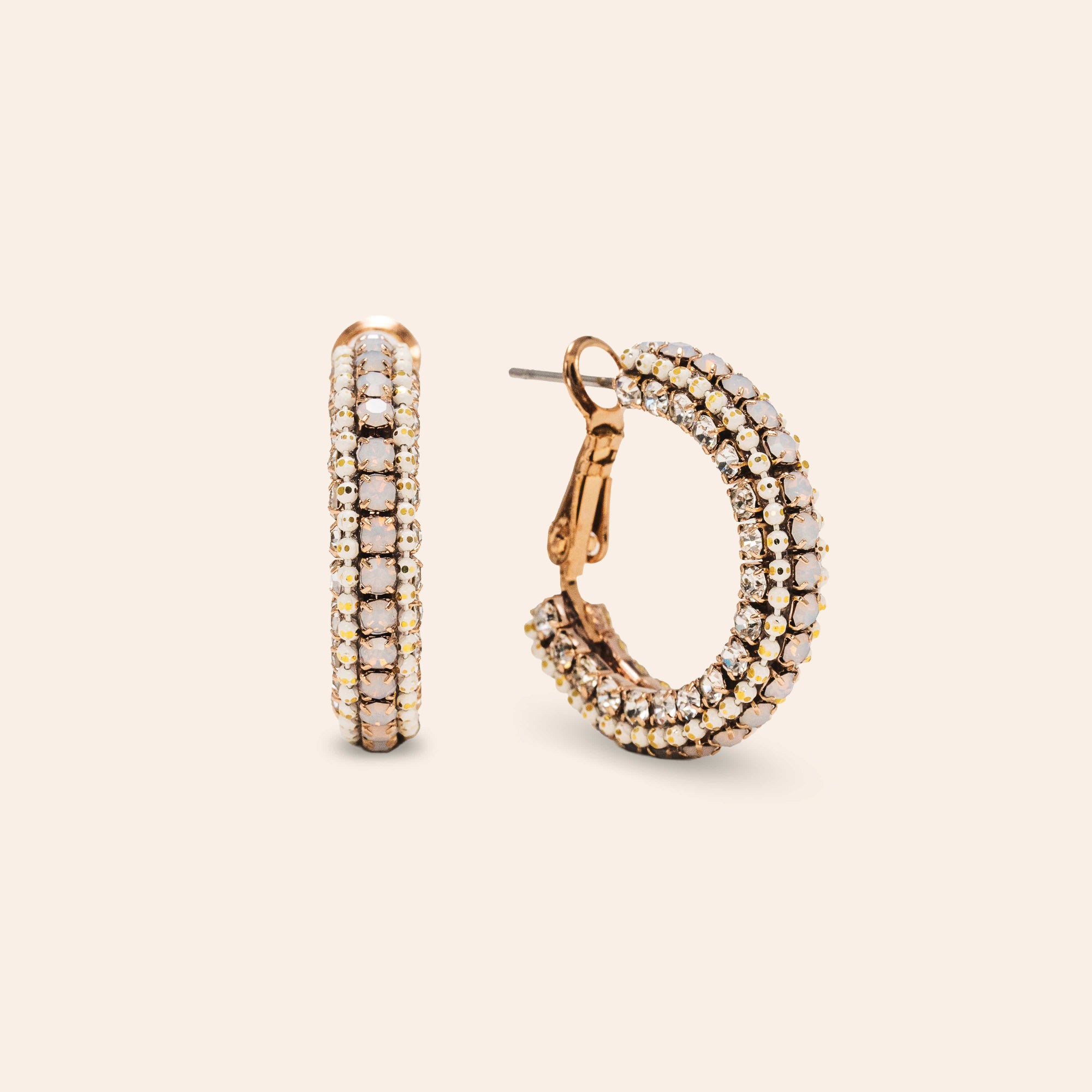 Astaire 28mm crystal hoop earrings by Lover's Tempo