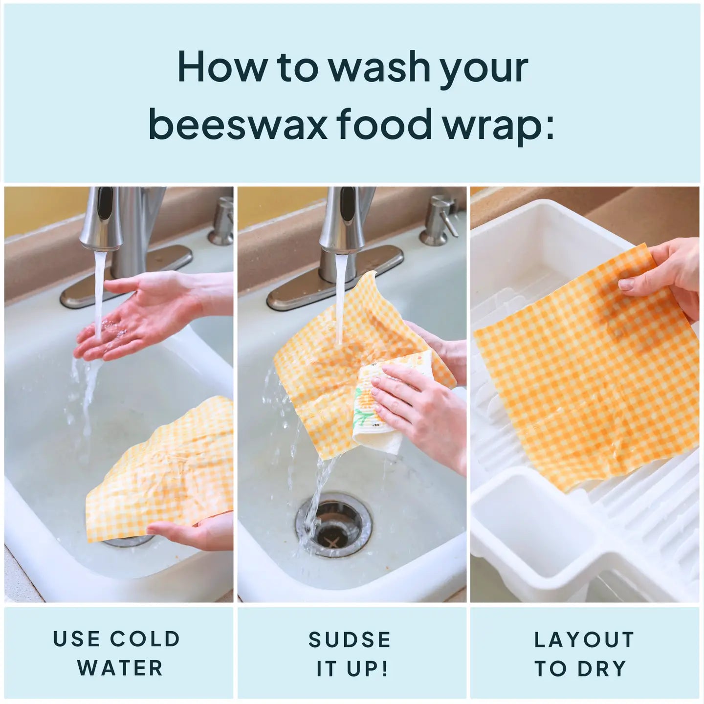 Bee's Wax Wraps (Various Sizes) - Nature Bee