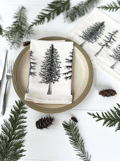 Christmas Trees Napkins (Set of 2) - Your Green Kitchen
