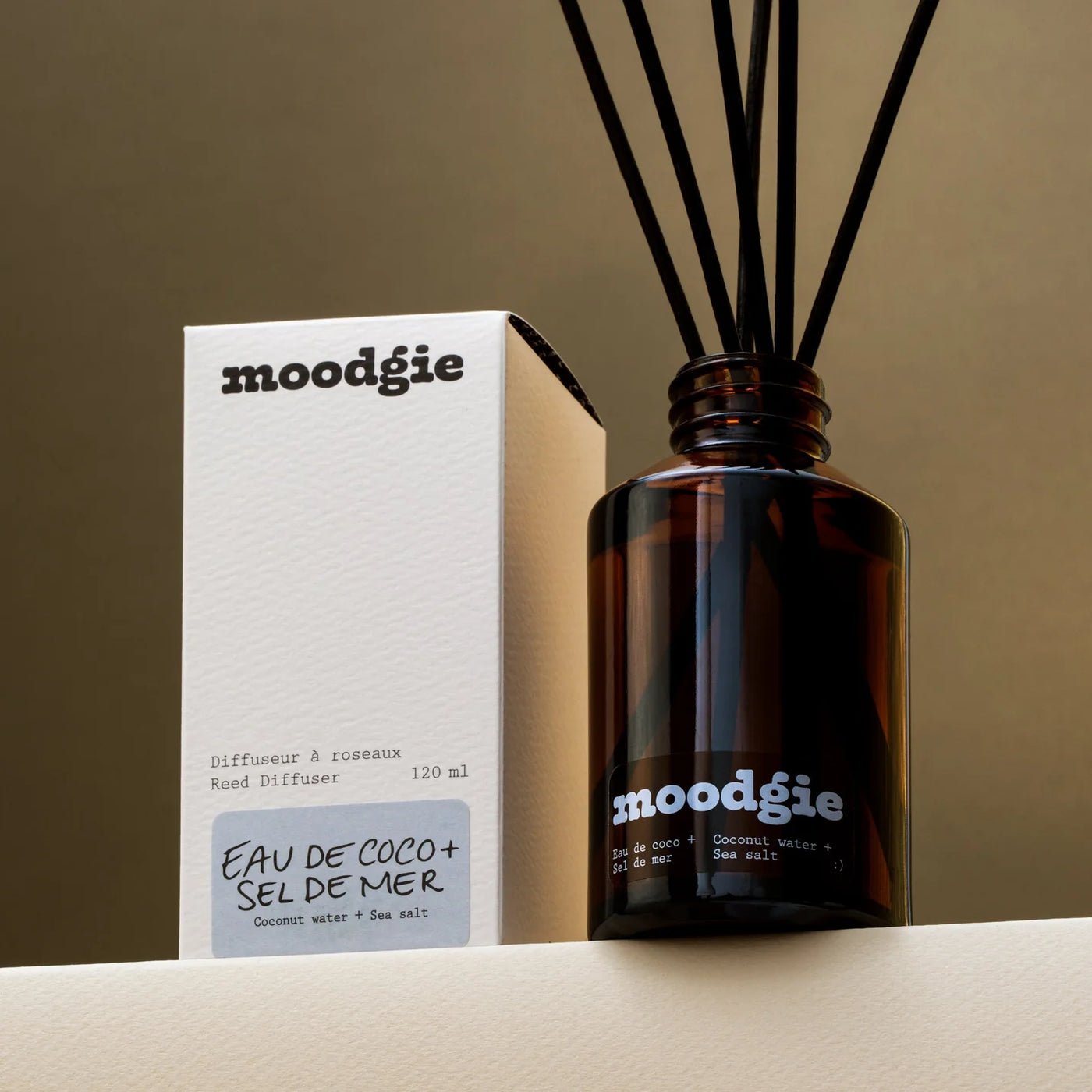 Coconut Water + Sea Salt : Reed Diffuser -  moodgie