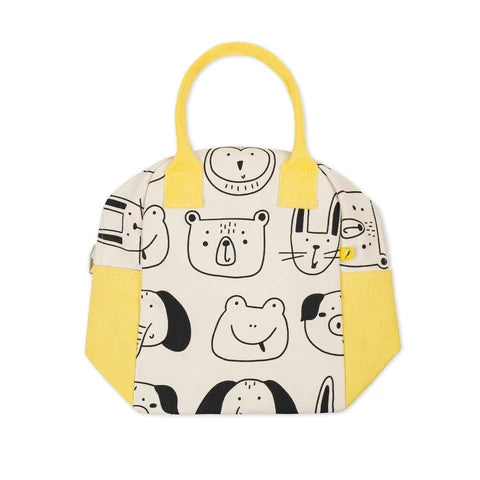 Zipper Lunch Bag: Animal Friends   -Fluf