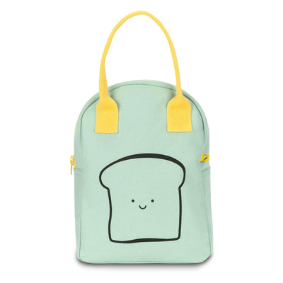Zipper Lunch Bag Happy Bread (Mint)- Fluf