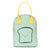 Zipper Lunch Bag Happy Bread (Mint)- Fluf
