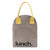 Zipper ‘Lunch’ Bag Grey/Yellow - Fluf