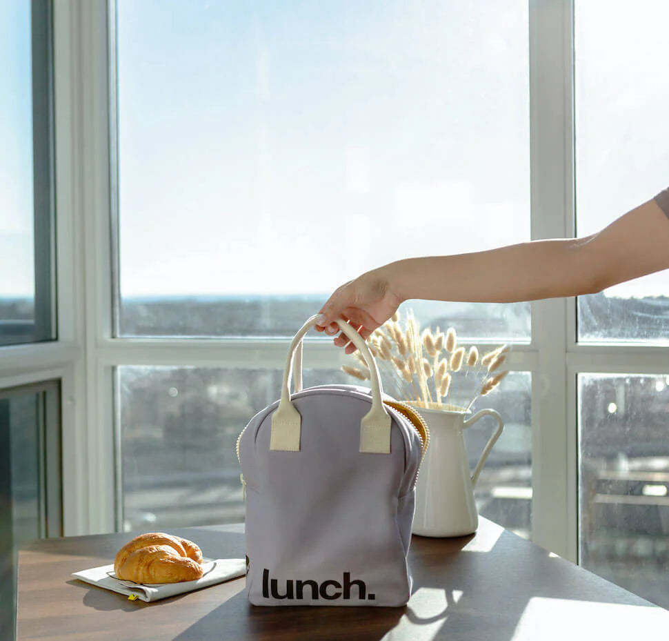 Zipper ‘Lunch’ Bag: Lavender - Fluf