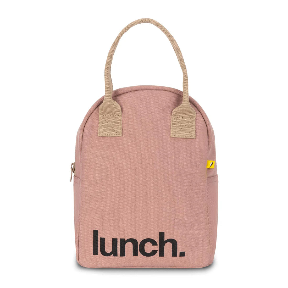 Zipper ‘Lunch’ Bag: Mauve Pink - Fluf