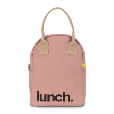 Zipper ‘Lunch’ Bag Mauve Pink - Fluf