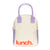 Zipper ‘Lunch’ Bag Lavender Poppy - Fluf