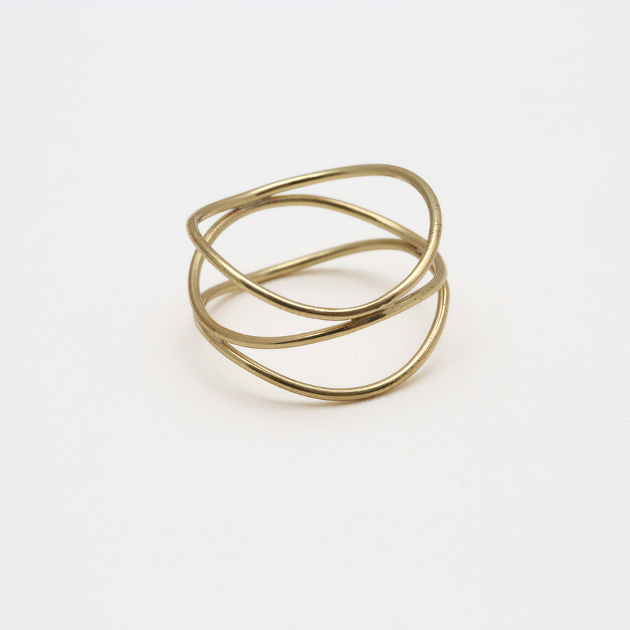 Triple Wrap Ring Ring- Bambu