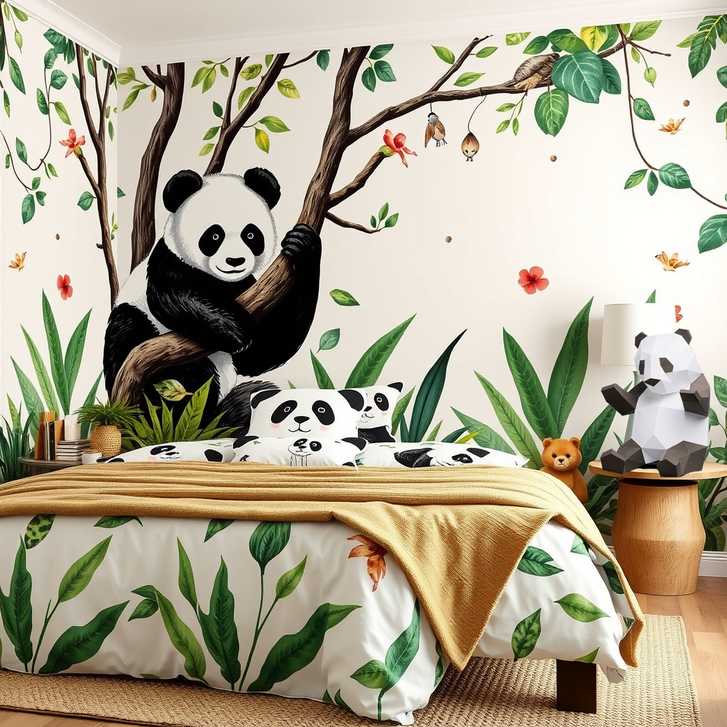 DIY Panda 3D paper origami model Kit