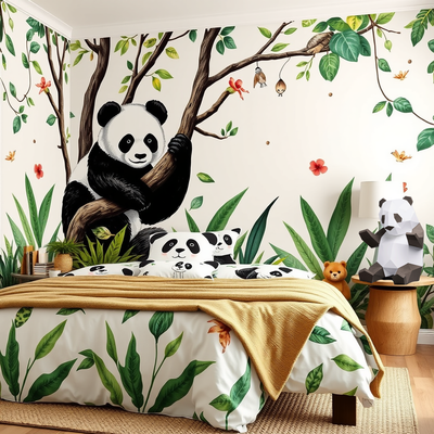 DIY Panda 3D paper origami model Kit