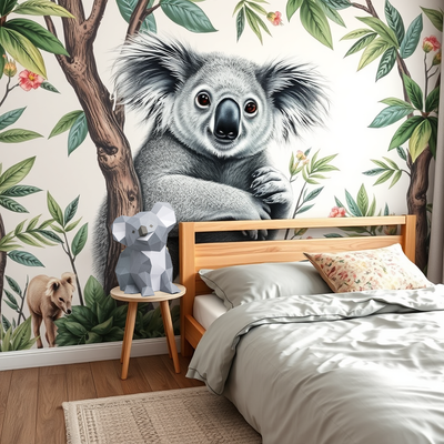 DIY Koala 3D paper origami model Kit