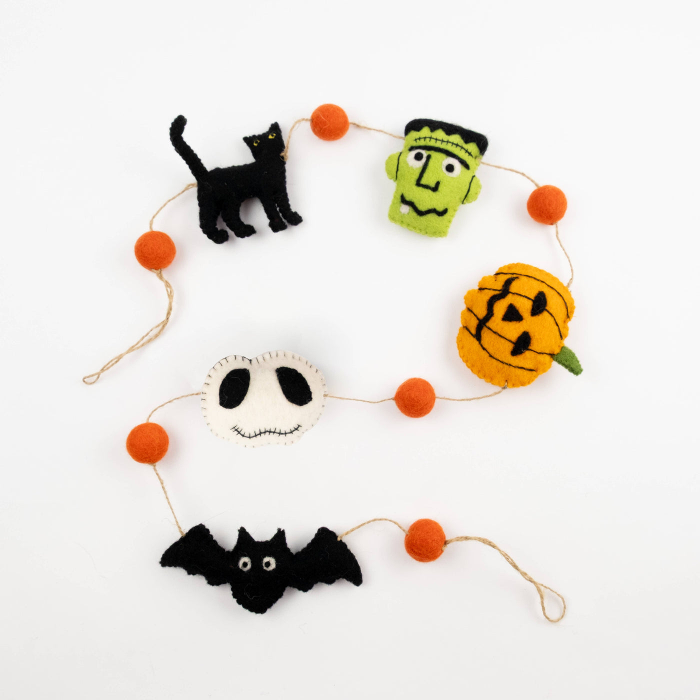 Halloween Friends Felted Garland