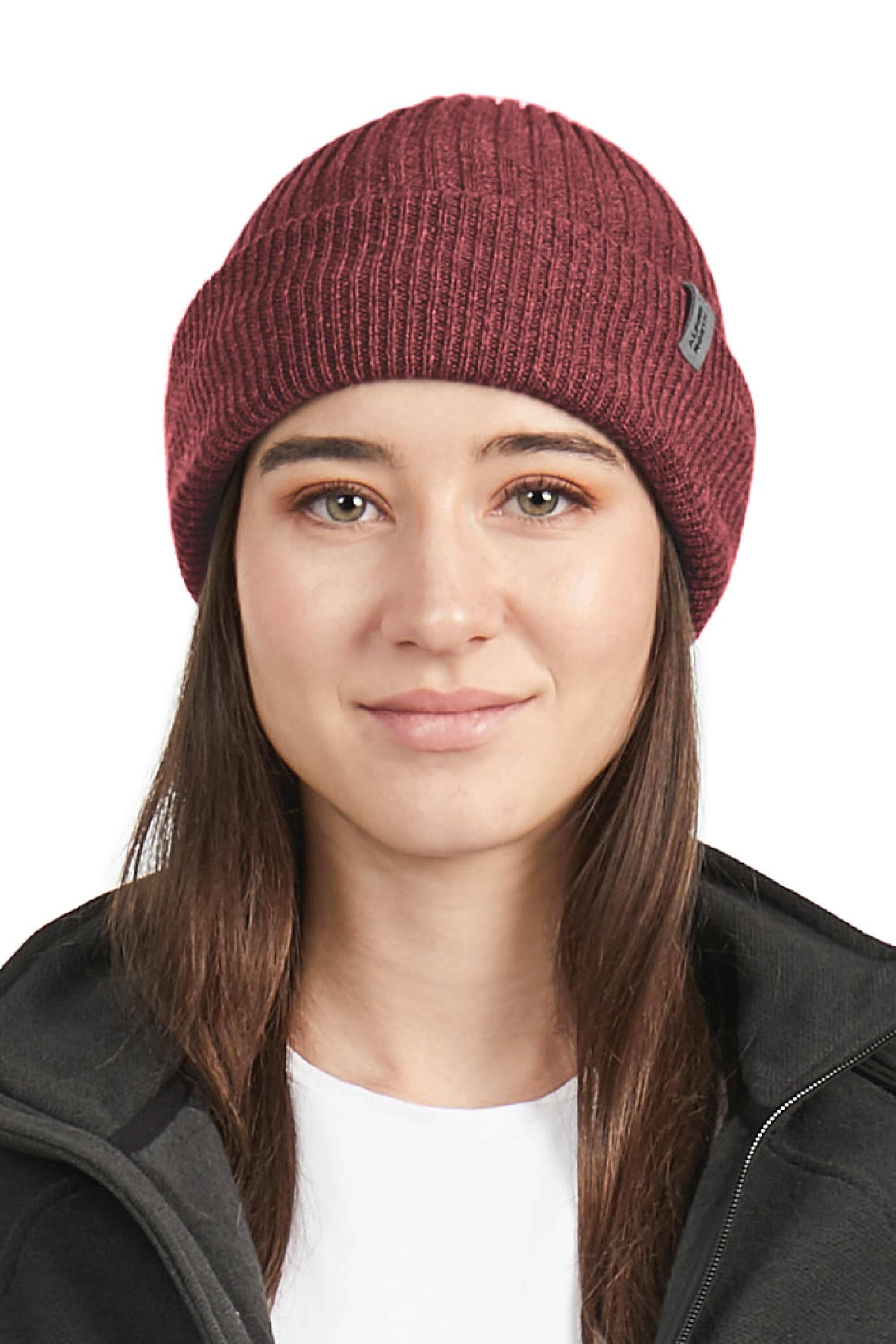 MUSKOKA | UNISEX CUFF BEANIE, WINE