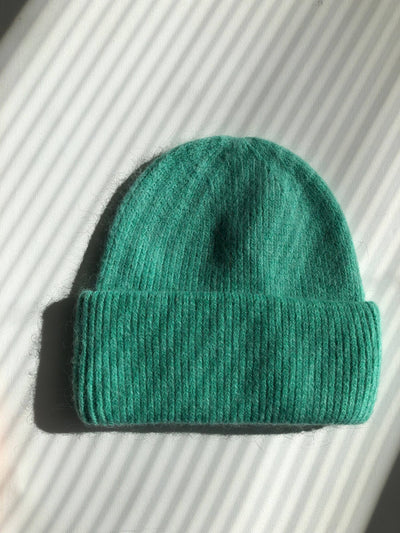 ROYAL ANGORA WOOL BEANIE - crystal brights