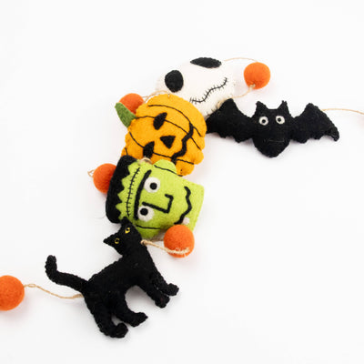Halloween Friends Felted Garland