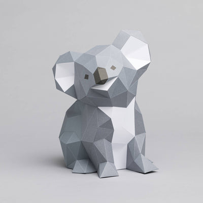 DIY Koala 3D paper origami model Kit