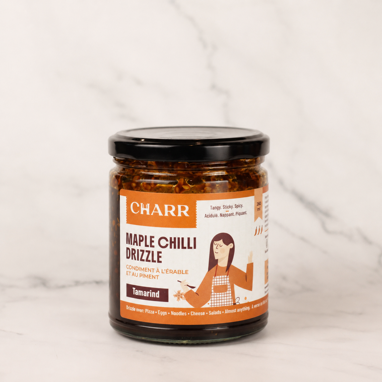 Charr Maple Chilli Drizzle Tamarind, 260 mL jar