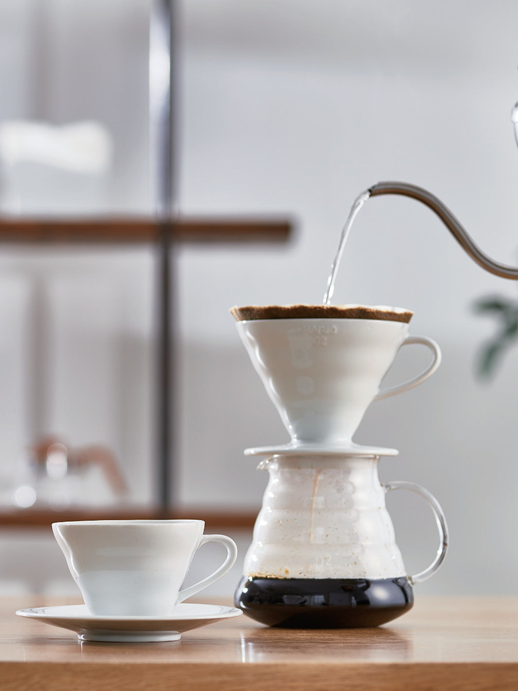 HARIO V60-02 Dripper (Ceramic) lifestyle