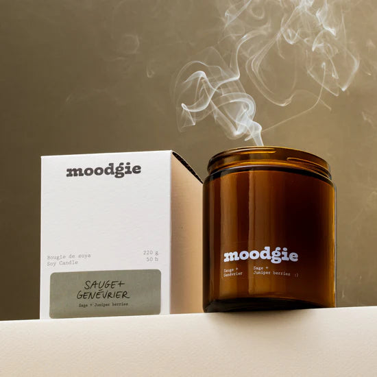 Sage + Juniper Berries Candle-  moodgie