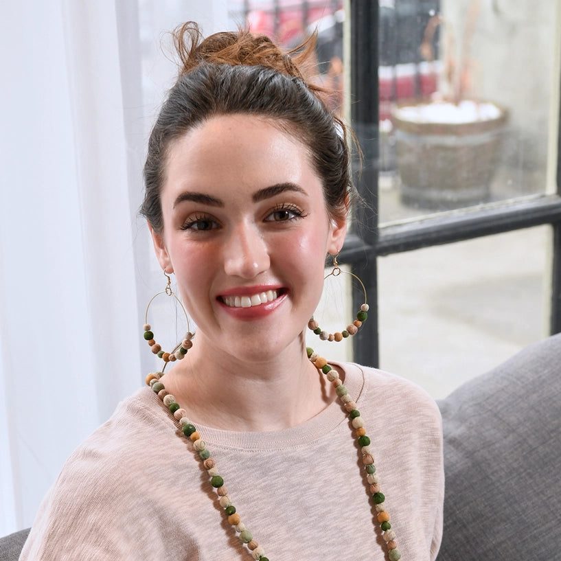 Kantha Terai Hoop Earrings - World Finds