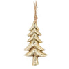 Gold & Silver Christmas Tree, Angel or Star Ornament