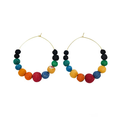 Galaxy Graduated Hoops Earrings - World Finds