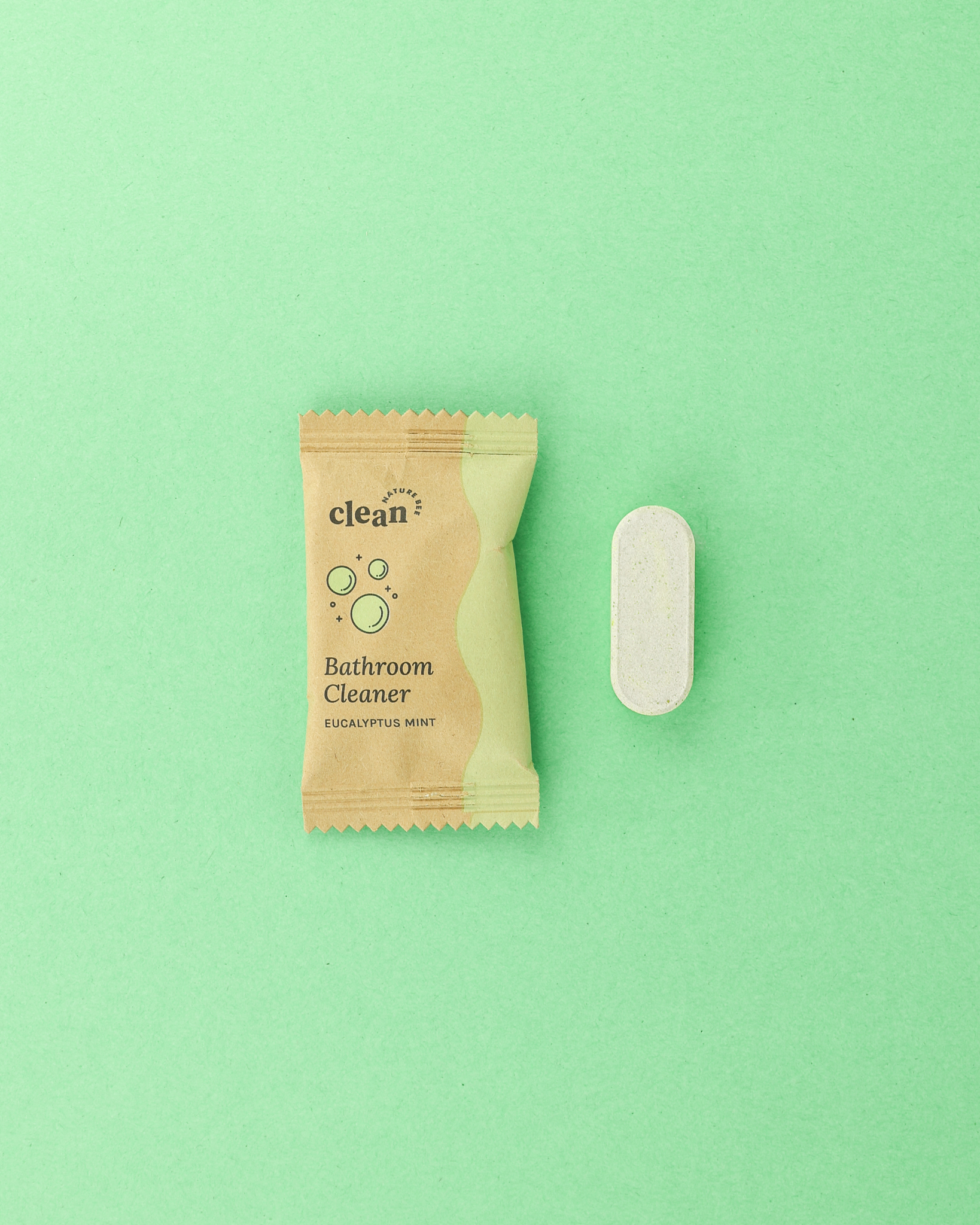 Bathroom Cleaner Refill Tablet: Eucalyptus Mint Scent - Nature Bee