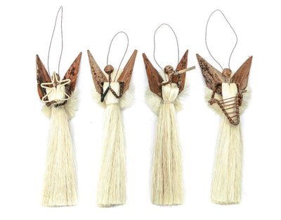 Banana Fiber and Sisal Angel Ornament