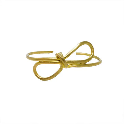 Sculptural Bow Cuff Gold - World Finds