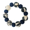 Kantha Indigo Bauble Bracelet