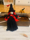 Handmade Macrame Halloween Witch Doll